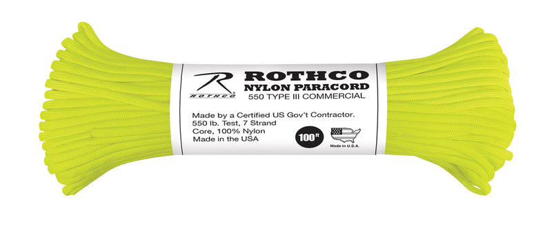 Rothco Nylon Paracord Type III 550 LB