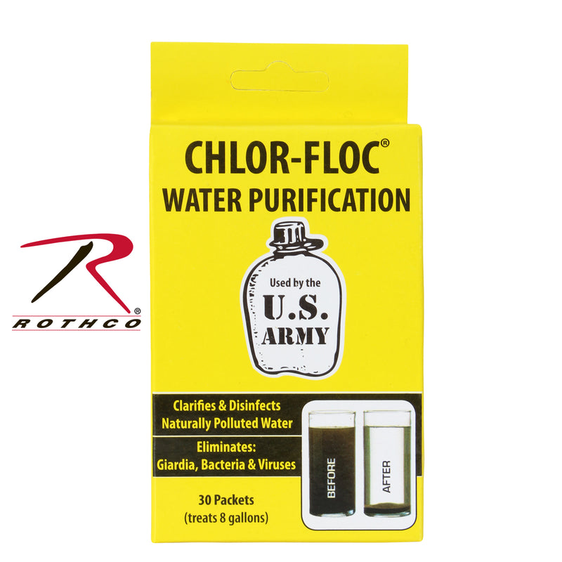 Chlor Floc Military Water Purification Powder Packets - 7741