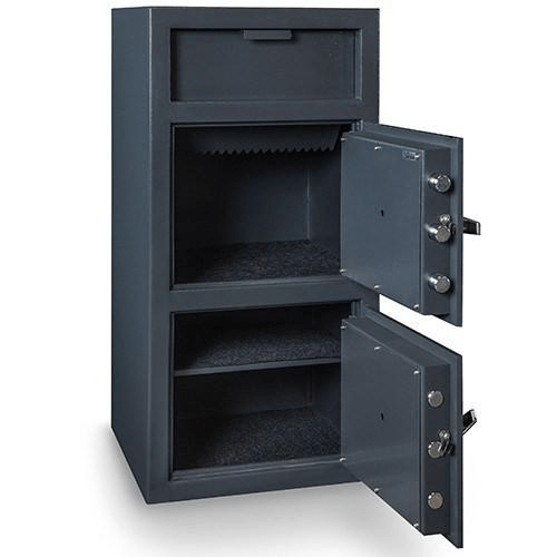 Hollon Safes Double Door Drop Safe - Two S&G Group 2 Dial Lock